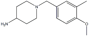 1-(4-methoxy-3-methylbenzyl)piperidin-4-amine 化学構造式