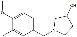 1-(4-methoxy-3-methylbenzyl)pyrrolidin-3-ol Struktur