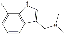 1-(7-fluoro-1H-indol-3-yl)-N,N-dimethylmethanamine Structure