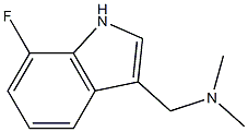 1-(7-fluoro-1H-indol-3-yl)-N,N-dimethylmethanamine 结构式