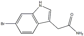 2-(6-bromo-1H-indol-3-yl)acetamide Structure