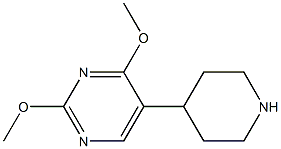 2,4-dimethoxy-5-piperidin-4-ylpyrimidine Structure