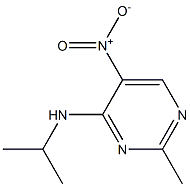 2-methyl-N-(1-methylethyl)-5-nitropyrimidin-4-amine 结构式