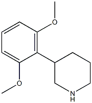 3-(2,6-dimethoxyphenyl)piperidine 化学構造式