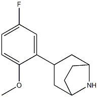 3-(5-fluoro-2-methoxyphenyl)-8-azabicyclo[3.2.1]octane Structure