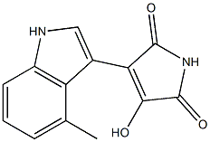 3-hydroxy-4-(4-methyl-1H-indol-3-yl)-1H-pyrrole-2,5-dione 结构式