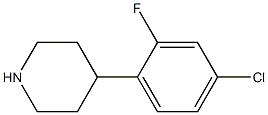 4-(4-chloro-2-fluorophenyl)piperidine,,结构式