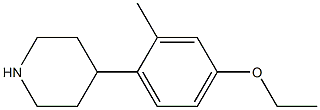 4-(4-ethoxy-2-methylphenyl)piperidine Structure