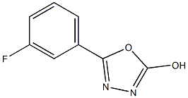 5-(3-fluorophenyl)-1,3,4-oxadiazol-2-ol Struktur
