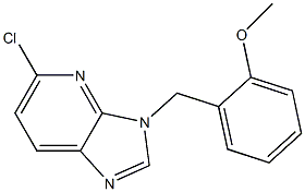 5-chloro-3-(2-methoxybenzyl)-3H-imidazo[4,5-b]pyridine,,结构式