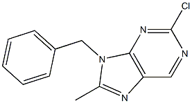 9-benzyl-2-chloro-8-methyl-9H-purine Structure