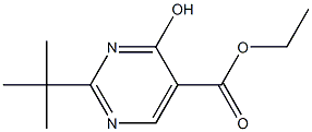 ethyl 2-tert-butyl-4-hydroxypyrimidine-5-carboxylate Struktur