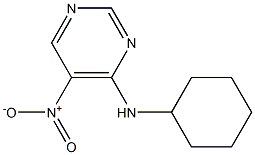 N-cyclohexyl-5-nitropyrimidin-4-amine 结构式