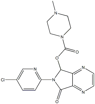  6-(5-CHLOROPYRIDINE-2-YL)5-(4-METHYLPIPERAZINE-1YL)
CARBONYLOXY-7-OXO-6,7-DIHYFRO-5H-PYRROLO [3,4-B]PYRAZINE