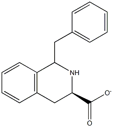Phenylmethyl(3R)-1,2,3,4-tetrahydroisoquinoline-3-carboxylate Struktur