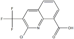 2-Chloro-3-trifluoromethyl-8-quinolinecarboxylic acid 结构式