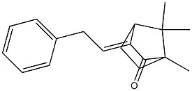 (3E)-1,7,7-trimethyl-3-phenethylidene-norbornan-2-one Struktur