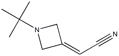 2-(1-TERT-BUTYLAZETIDIN-3-YLIDENE)ACETONITRILE,,结构式