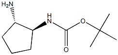 (1S,2S)-Boc-1,2-diaminocyclopentane,,结构式