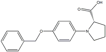 (2S,3R)-(TRANS-4-BENZYLOXYPHENYL)-PYRROLIDINE-2-CARBOXYLIC ACID Struktur