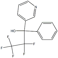 2,2,3,3,3-PENTAFLUORO-1-PHENYL-1-(3-PYRIDYL)PROPAN-1-OL Structure