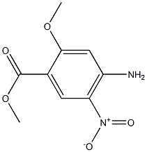4-氨基-2-甲氧-5-硝基苯甲酸甲酯, , 结构式