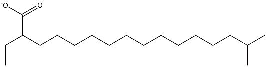 Ethylisoheptadecanoate 化学構造式