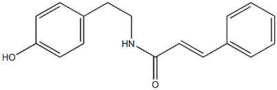 N-反式-肉桂酸酪胺, , 结构式