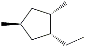 1,trans-3-dimethyl-trans-4-ethylcyclopentane 结构式
