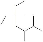 2,3,5-trimethyl-5-ethylheptane,,结构式