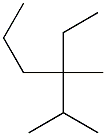 3-ethyl-2,3-dimethylhexane,,结构式