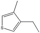3-methyl-4-ethyl thiophene Structure