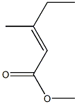 methyl trans-3-methyl-2-pentenoate 化学構造式
