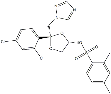 CIS-[2-(2,4-DICHLOROPHENYL)-2-(1H-1,2,4-TRIAZOLE-1-YL-METHYL)-1,3-DIOXOLANE-4-YL] METHYL-TOSYLATE.