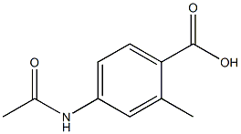 2-METHYL P-ACETAMIDO BENZOIC ACID Structure