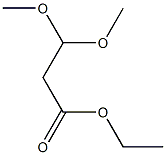 3,3 DIMETHOXY PROPIONIC ACID ETHYL ESTER 结构式