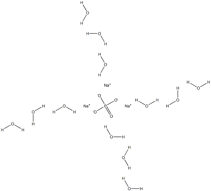 SODIUM ORTHOPHOSPHATE DODECAHYDRATE,,结构式