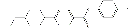 4-FLUOROPHENYL 4-(4-PROPYLCYCLOHEXYL)BENZOATE Structure