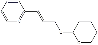 6-[3-(TETRAHYDRO-PYRAN-2-YLOXY)-PROPENYL]-PYRIDINE- 化学構造式