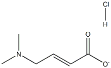 4-DIMETHYLAMINOCROTONATE HCL Structure