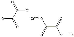 草酸絡鉻(III)酸鉀,,结构式