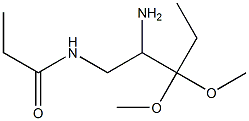 2-AMINO-3,3-DIMETHOXY-N-PENTYL PROPANAMIDE Structure