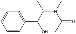 N-(1-hydroxy-1-phenyl-propan-2-yl)-N-methyl-acetamide 化学構造式