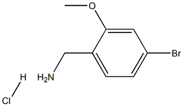 4-BROMO-2-METHOXYBENZYLAMINE Hydrochloride 化学構造式
