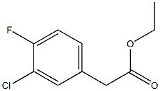 3-CHLORO-4-FLUOROPHENYLACETIC ACID ETHYL ESTER 结构式