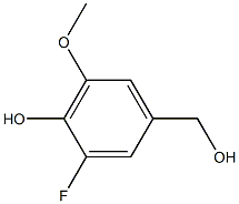 3-FLUORO-4-HYDROXY-5-METHOXYBENZYL ALCOHOL Structure