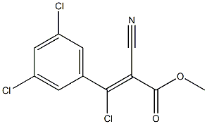 3-CHLORO-2-CYANO-3-(3,5-DICHLOROPHENYL)-2-PROPENOICACIDMETHYLESTER Structure