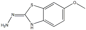 6-METHOXY-2(3H)-BENZOTHIAZOLONEHYDRAZONE 化学構造式