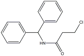 N-BENZHYDRYL-3-CHLOROPROPANAMIDE Structure
