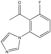 1-[2-FLUORO-6-(1H-IMIDAZOL-1-YL)PHENYL]ETHANONE Structure